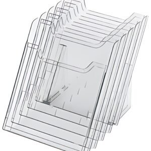 EXACOMPTA Porte-brochures de table, A4 portrait, transparent