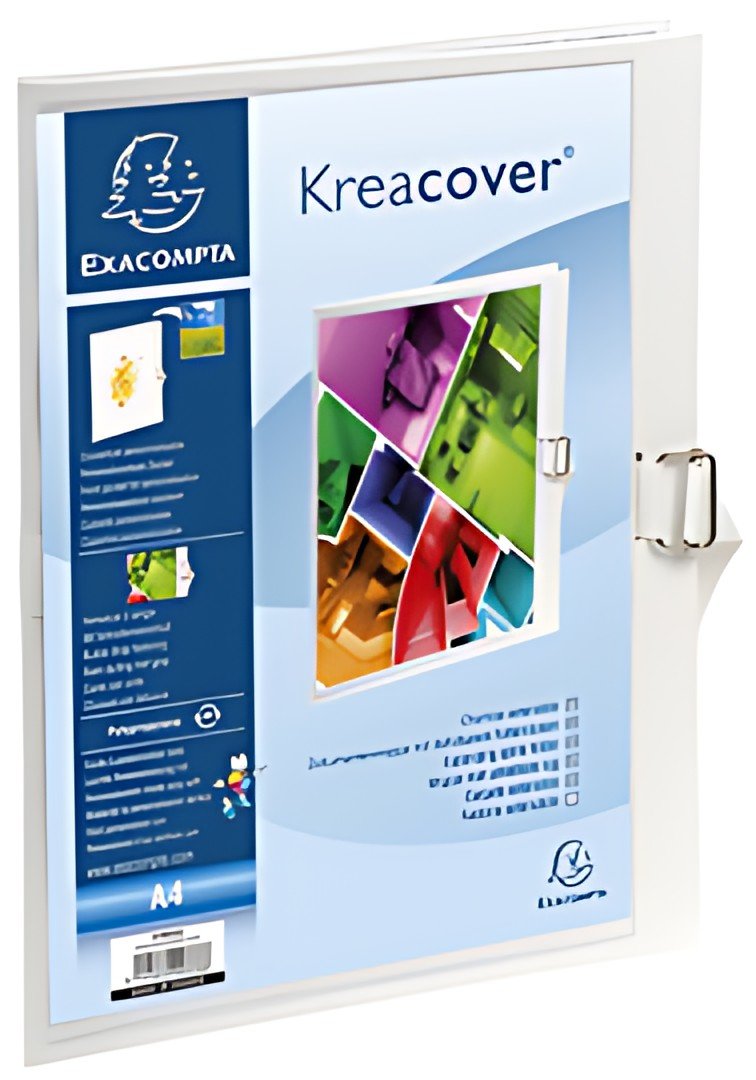 EXACOMPTA Chemise à dos extensible Kreacover, A4, blanc