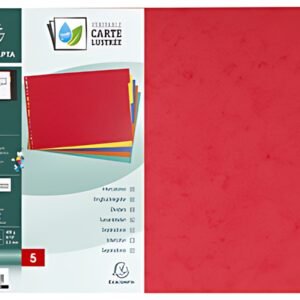 EXACOMPTA Intercalaires en carton, uni A3 paysage, 5 touches