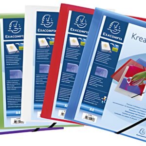 EXACOMPTA Chemise à élastiques Kreacover PP, A4, transparent