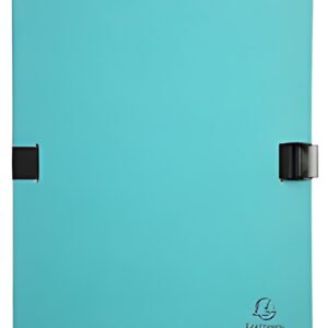 EXACOMPTA Chemise à dos extensible N'CLIP, A4, turquoise