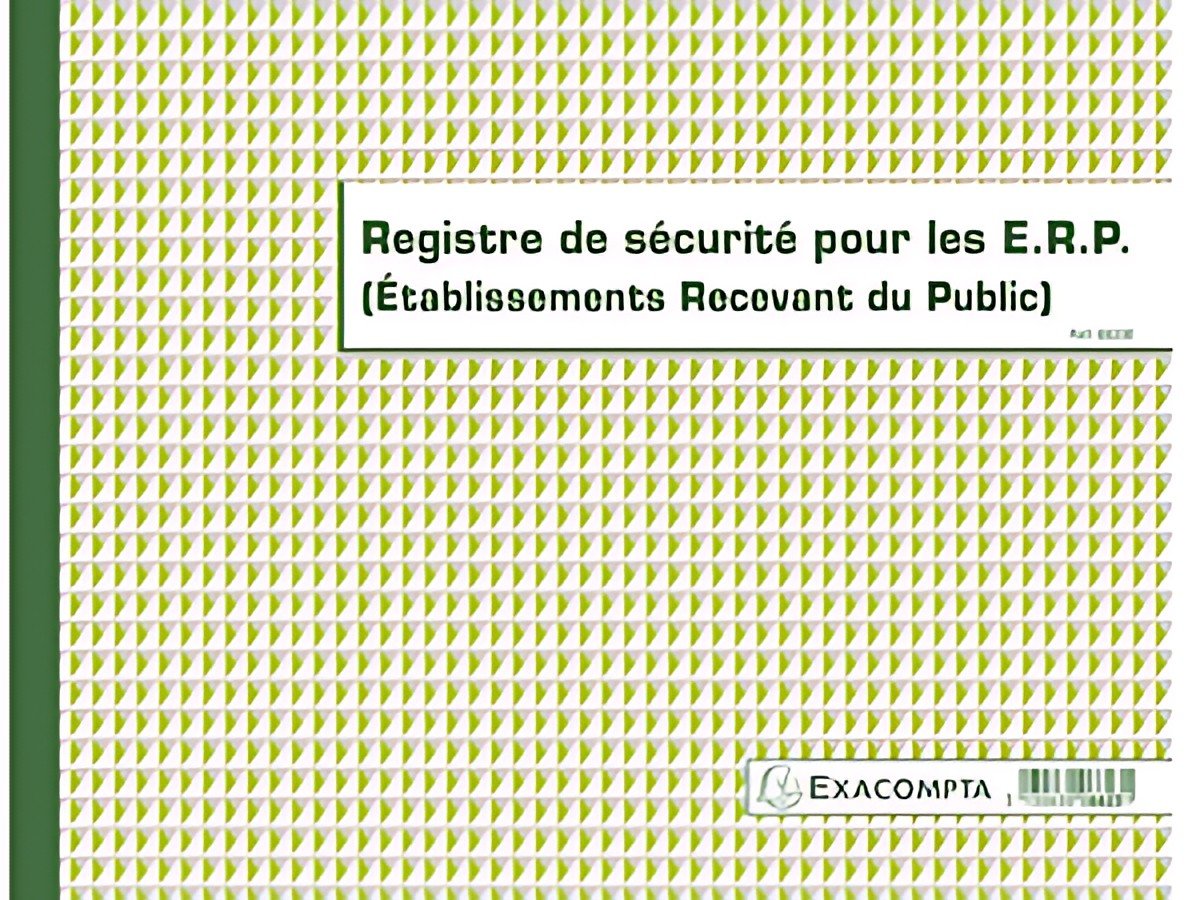 EXACOMPTA Piqûre "Registre de sécurité pour les E.R.P."