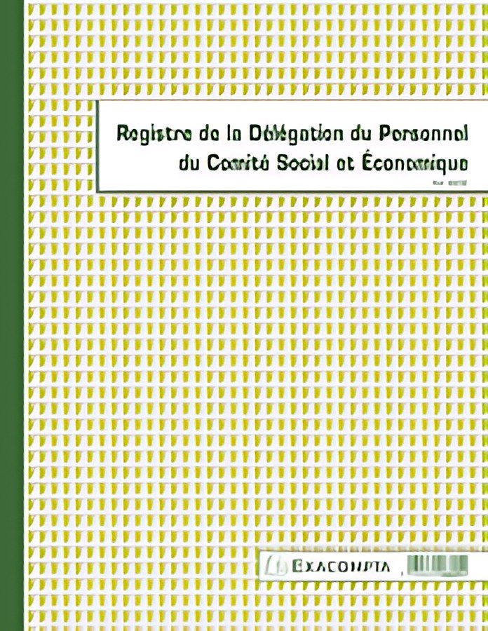 EXACOMPTA Piqûre "Registre de la délégation du personnel CSE