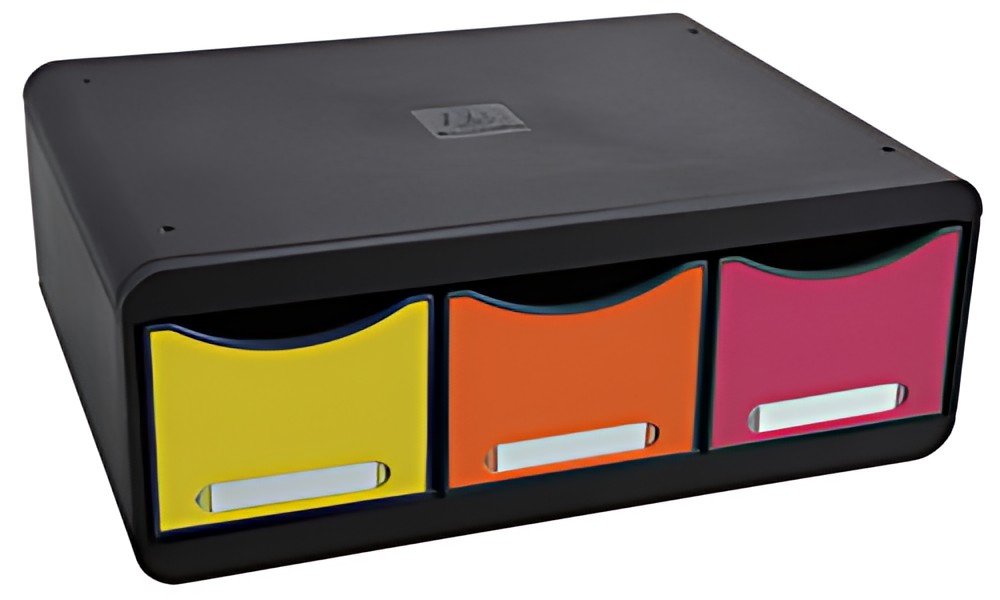 EXACOMPTA Module de classement TOOLBOX MAXI, 3 tiroirs