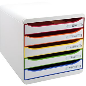 EXACOMPTA Module de classement BIG-BOX PLUS, 5 tiroirs,