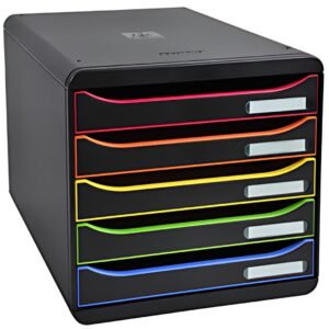 EXACOMPTA Module de classement BIG-BOX PLUS, 5 tiroirs,