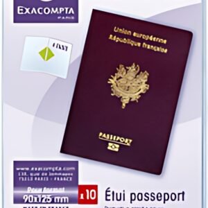 EXACOMPTA Etui de poche, PVC, 2 volets, 0,20 mm, 90 x 125 mm