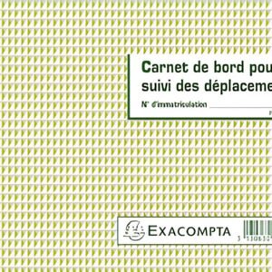 EXACOMPTA Carnet de bord pour le suivi des déplacements