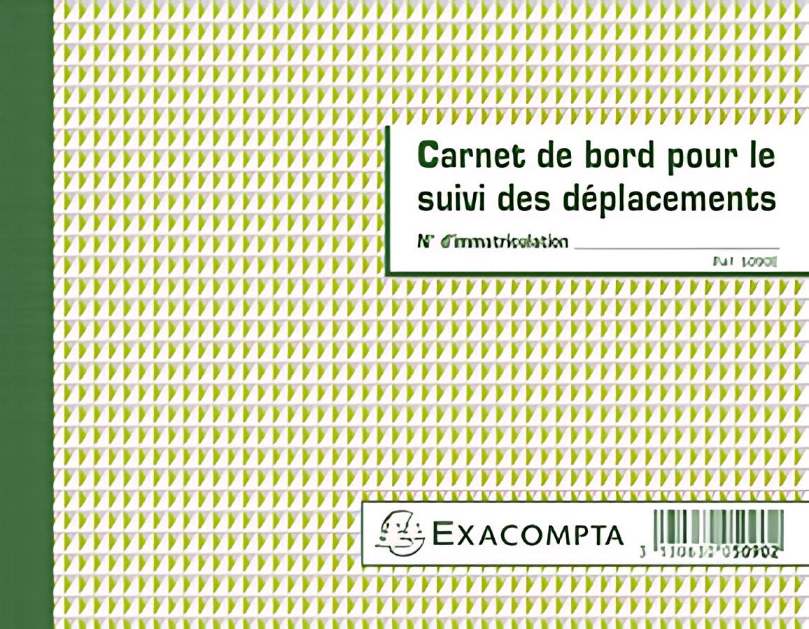 EXACOMPTA Carnet de bord pour le suivi des déplacements