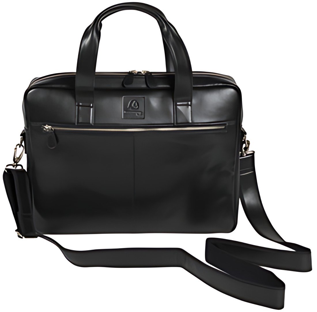 EXACOMPTA Sacoche ordinateur EXACTIVE, cuir, noir