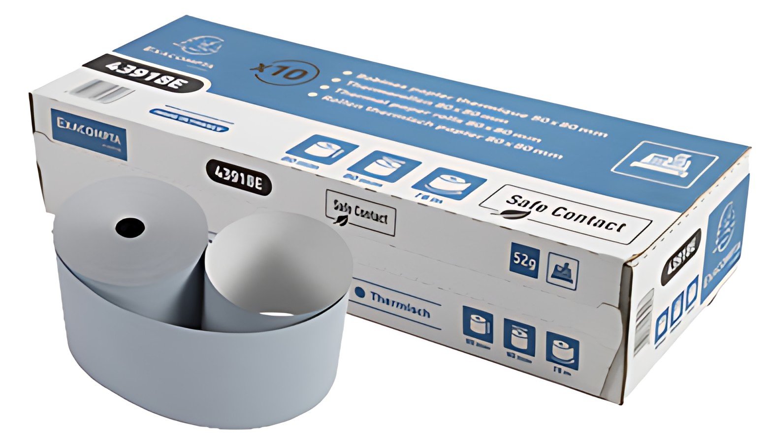 EXACOMPTA Bobine thermique Safecontact, 80 mm x 44 m, gris-