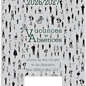 EXACOMPTA Planning des congés 2026/2027, mai 2026 à mai 2027