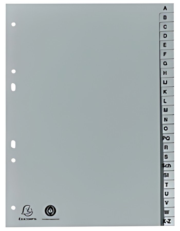 EXACOMPTA Intercalaire en plastique, A-Z, A5, 24 touches