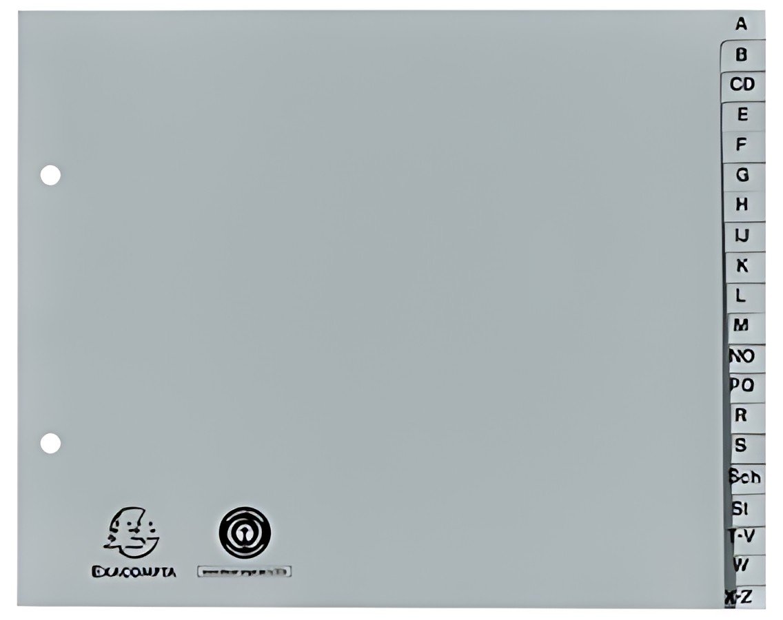 EXACOMPTA Intercalaire en plastique, A-Z, 2/3 A4, 20 touches