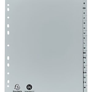 EXACOMPTA Intercalaire en plastique, A-Z, A4, 20 touches