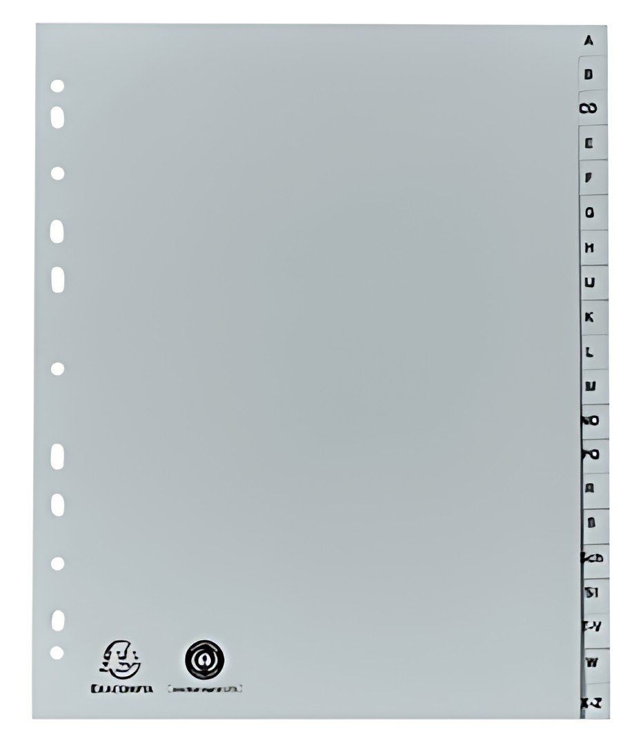 EXACOMPTA Intercalaire en plastique, A-Z, A4, 20 touches