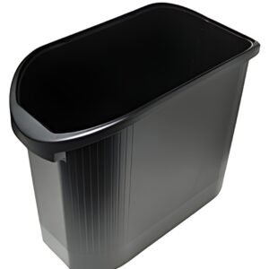 EXACOMPTA Corbeille à papier TOPLINE, 26 litres, noir