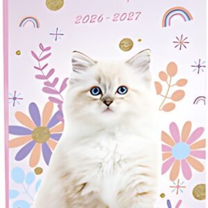 EXACOMPTA Agenda scolaire FORUM, 2026/2027, Chat blanc
