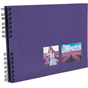 EXACOMPTA Album photos à spirales MILANO 320 x 220 mm,violet