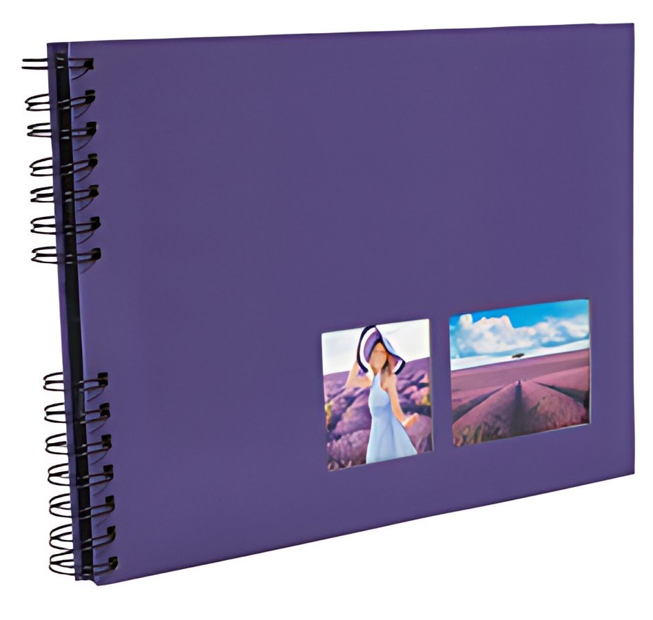 EXACOMPTA Album photos à spirales MILANO 320 x 220 mm,violet