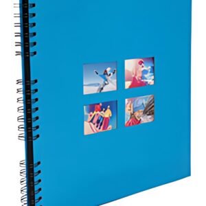 EXACOMPTA Album photos à spirales MILANO 320 x 320 mm, bleu