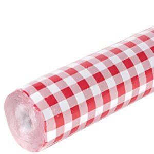 PROnappe Nappe en papier damassé "Vichy", (l)1,18 x(L)10,0 m