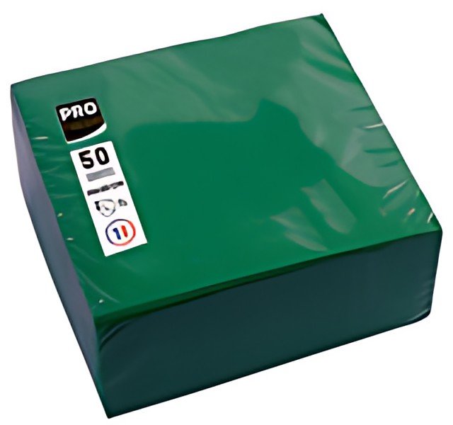 PROnappe Serviette cocktail, 200 x 200 mm, vert sapin