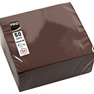 PROnappe Serviette cocktail, 200 x 200 mm, chocolat