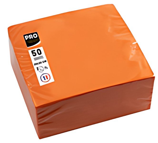 PROnappe Serviette cocktail, 200 x 200 mm, orange