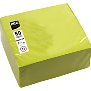 PROnappe Serviette cocktail, 200 x 200 mm, vert kiwi
