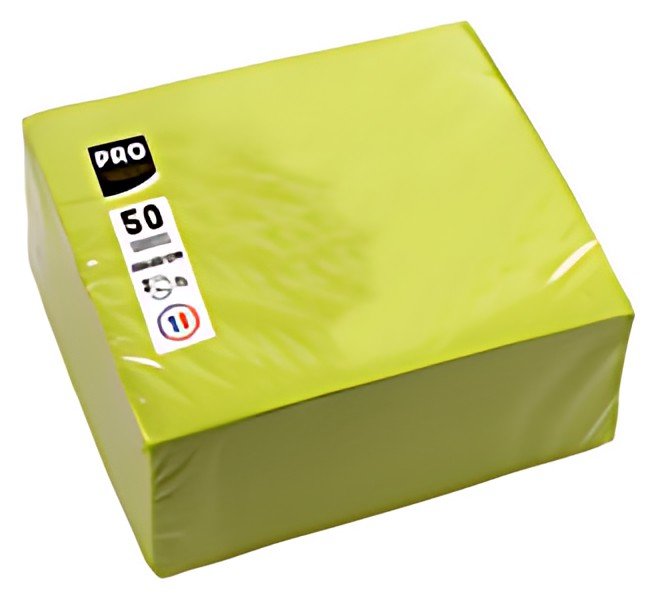 PROnappe Serviette cocktail, 200 x 200 mm, vert kiwi