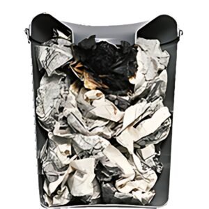EXACOMPTA Corbeille à papier anti-feu, 15 litres, PP, granit