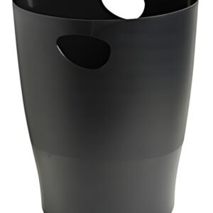 EXACOMPTA Corbeille à papier ECOBIN, 15 litres, noir
