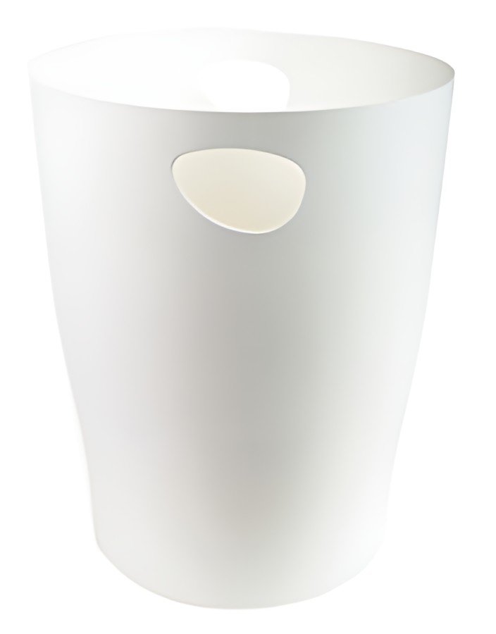 EXACOMPTA Corbeille à papier ECOBIN, 15 litres, blanc