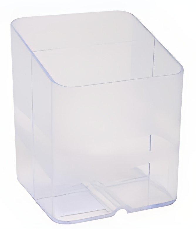 EXACOMPTA Pot à crayons PEN-CUBE, 2 compartiments, cristal