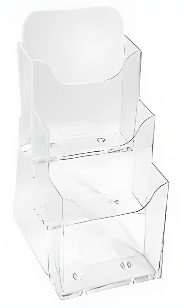 EXACOMPTA Distributeur de prospectus, DL portrait, cristal
