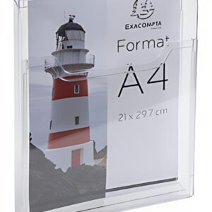 EXACOMPTA Distributeur de prospectus, A4 portrait, cristal