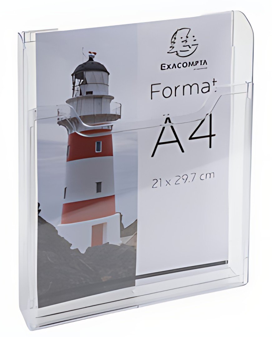 EXACOMPTA Distributeur de prospectus, A4 portrait, cristal