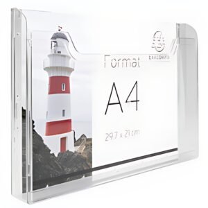 EXACOMPTA Distributeur de prospectus, A4 paysage, cristal