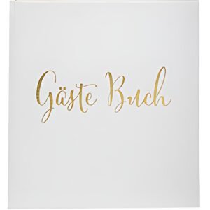 Livre d'or EXACOMPTA, 210 x 190 mm, blanc/or