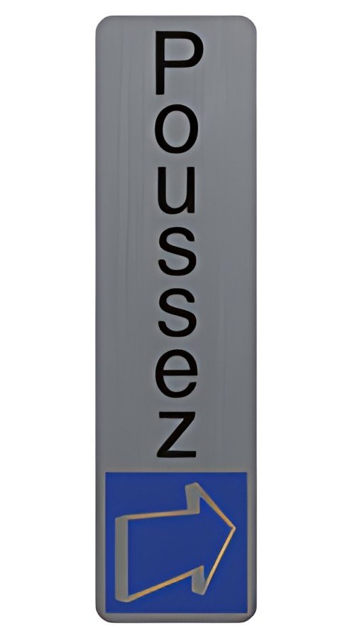 EXACOMPTA Plaque de signalisation "Poussez"