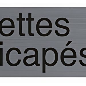 EXACOMPTA Plaque de signalisation "Toilettes handicapés"