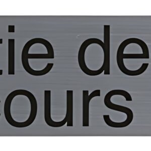 EXACOMPTA Plaque de signalisation "Sortie de secours"