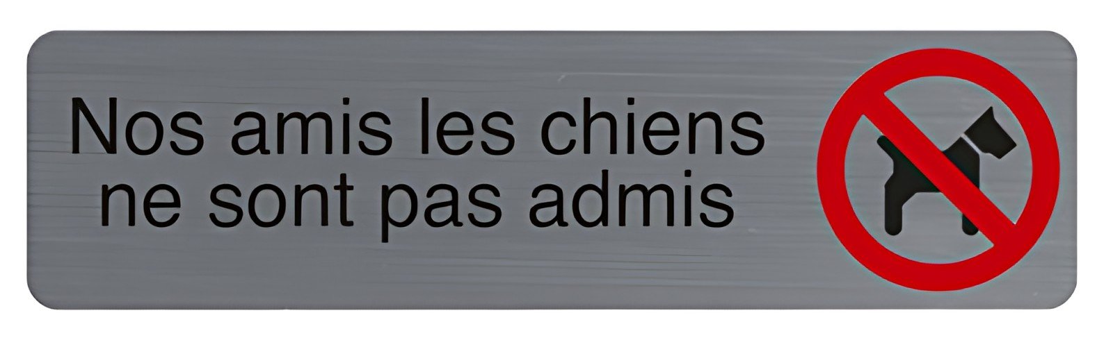 EXACOMPTA Plaque de signalisation "Nos amis les chiens"