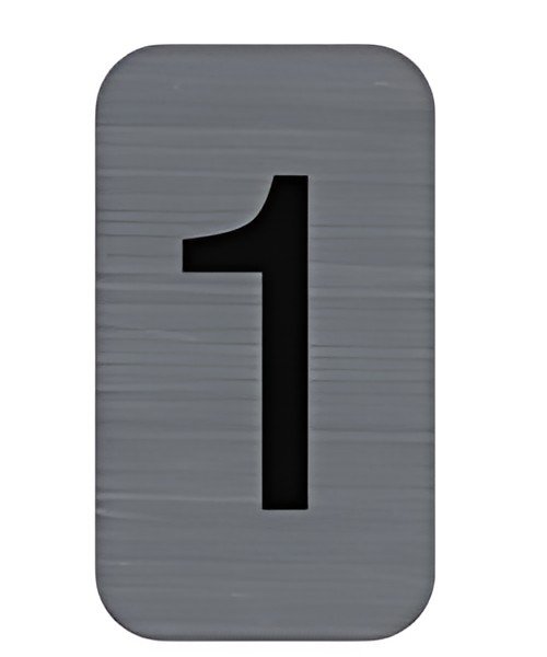 EXACOMPTA Plaque de signalisation chiffres "1", 25 x 44 mm