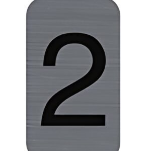 EXACOMPTA Plaque de signalisation chiffres "2", 25 x 44 mm