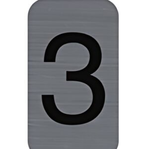 EXACOMPTA Plaque de signalisation chiffres "3", 25 x 44 mm
