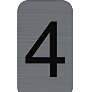 EXACOMPTA Plaque de signalisation chiffres "4", 25 x 44 mm