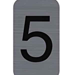 EXACOMPTA Plaque de signalisation chiffres "5", 25 x 44 mm