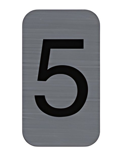 EXACOMPTA Plaque de signalisation chiffres "5", 25 x 44 mm
